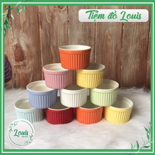 Hũ Ramenkin Sứ Nhiều Màu, Hũ Caramen Chén Sứ Làm Khay Nướng Bánh Ăn Dặm Đựng Sữa Chua Chưng Yến