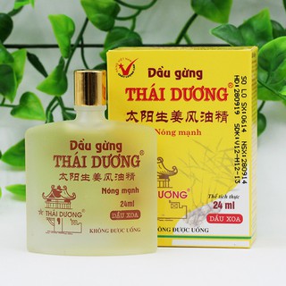 Dầu gừng thái dương 24 ml