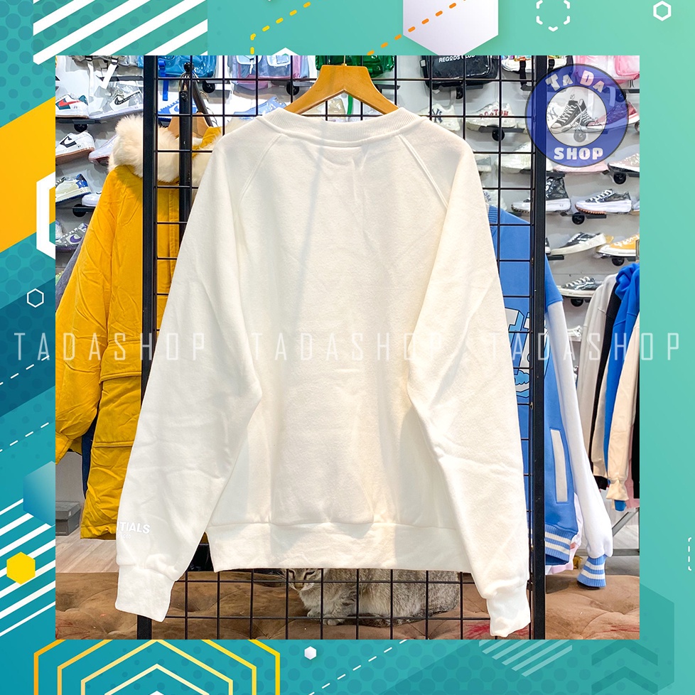 Áo SWEATER nỉ bông ovesize Nam Nữ ESSENTIALS Hàng Chuẩn