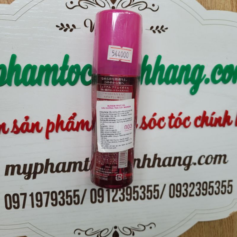 DẦU DƯỠNG TRÁI CÂY NUMBER THREE MURIEM 003 FRUIT OIL 120ML