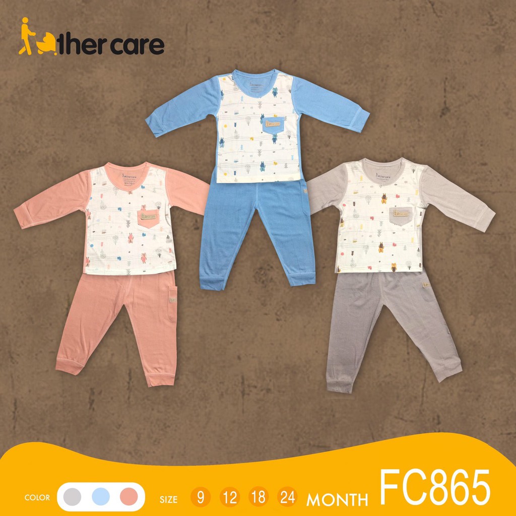 Bộ Quần áo trẻ em FatherCare Cổ tim DT - Báo  FC865