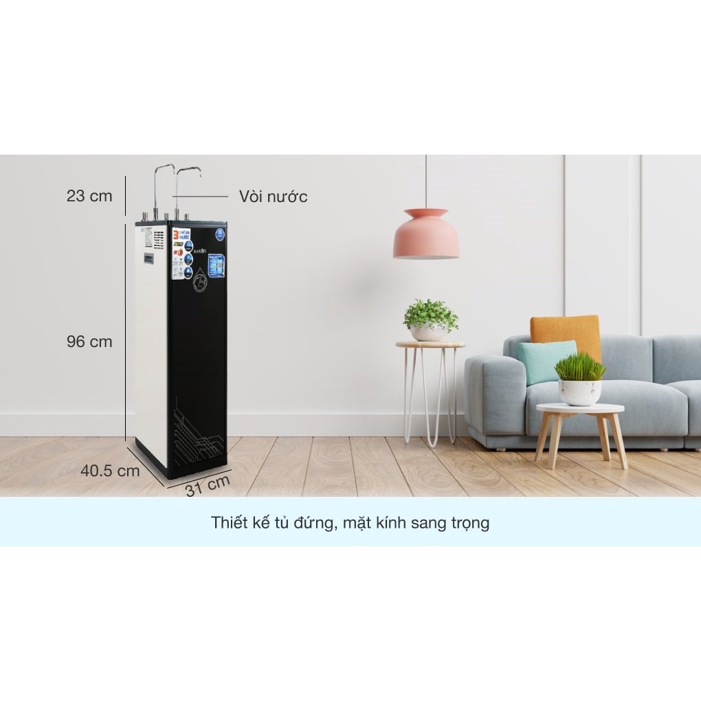 Máy Lọc Nước Nóng Lạnh Karofi KAD-D66 - 11 Cấp Lọc Hydrogen, Cam kết chính hãng 100%