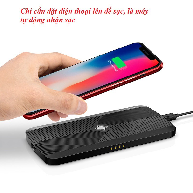 Đế sạc không dây iWalk 10W – Hai cách sạc tiện lợi,,Sạc không dây iPhone 8 : , Galaxy S8: 3,5 tang 1 pin samrt  20000ma