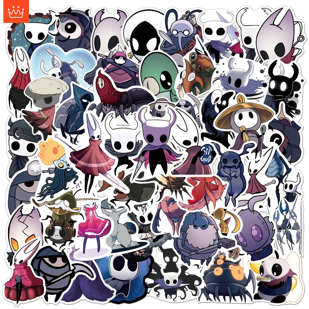 JOJO· Bộ Hình Dán Chống Thấm Hollow Knight, 50 tờ/bộ