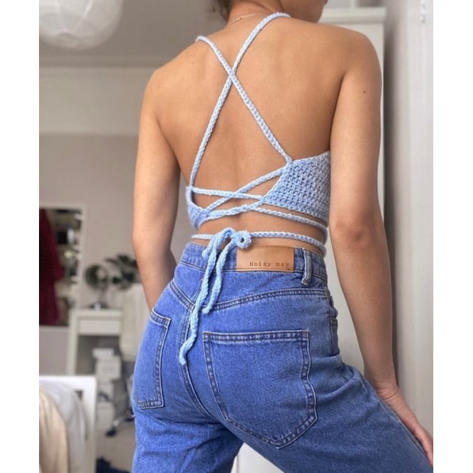 Áo yếm len handmade