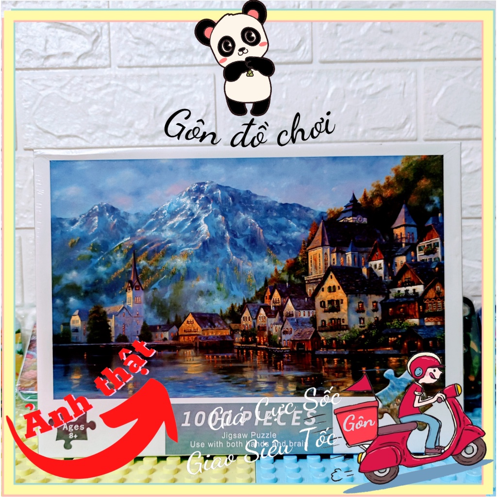 Bộ Tranh Ghép Xếp Hình 1000 Pcs Puzzle (Tranh ghép 70*50cm) Bản Thú Vị Cao Cấp Gôn đồ chơi