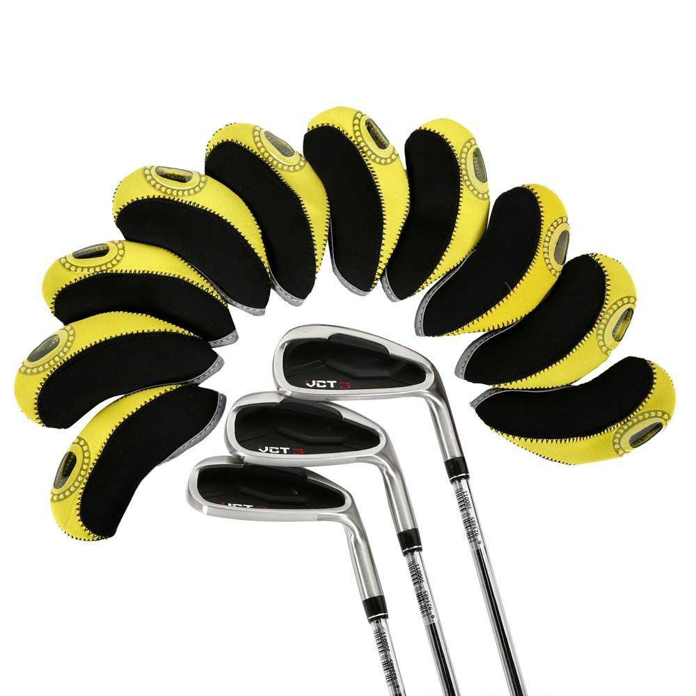 Bộ 10 Vỏ Bọc Bảo Vệ Đầu Gậy Đánh Golf Bằng Sắt Tiện Dụng Ốp