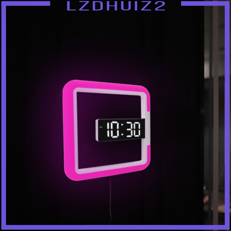 Đồng Hồ Điện Tử Treo Tường Có 3 Đèn LED Thiết Kế Hiện Đại Sáng Tạo