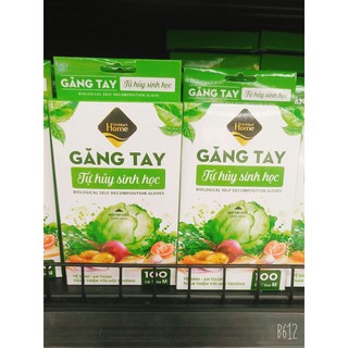 găng tay tự hủy sinh học hộp 100
