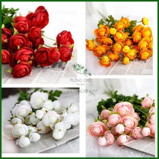 [ Hoa Giả ] COMBO 5 CÀNH Hoa Mao Lương- hoa giả giống thật, nhiều màu, có ảnh thật