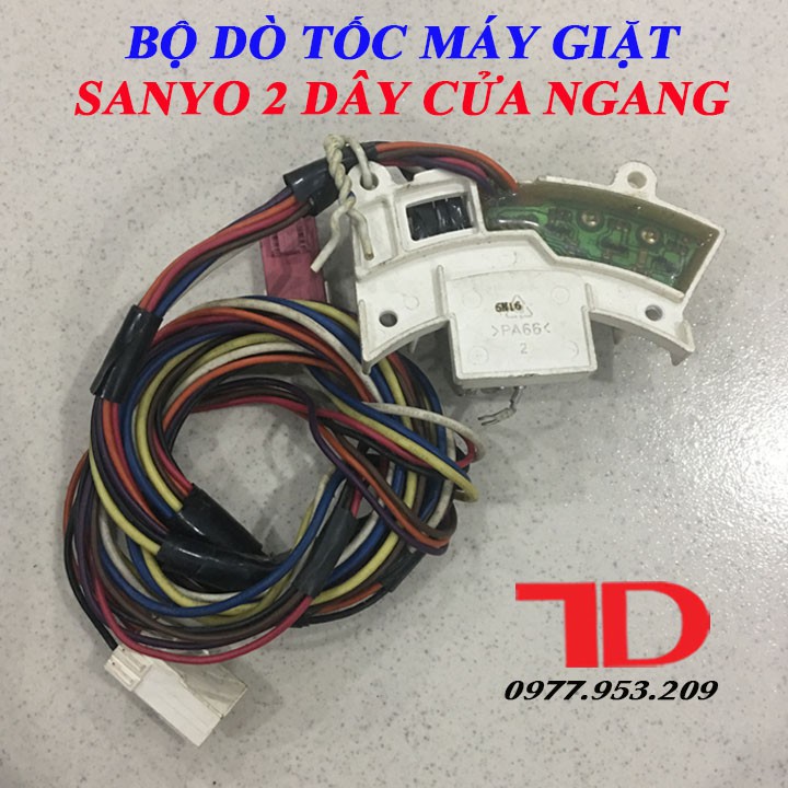 Bộ dò tốc Máy Giặt SANYO cửa ngang 2 dây, Mạch đếm tốc độ