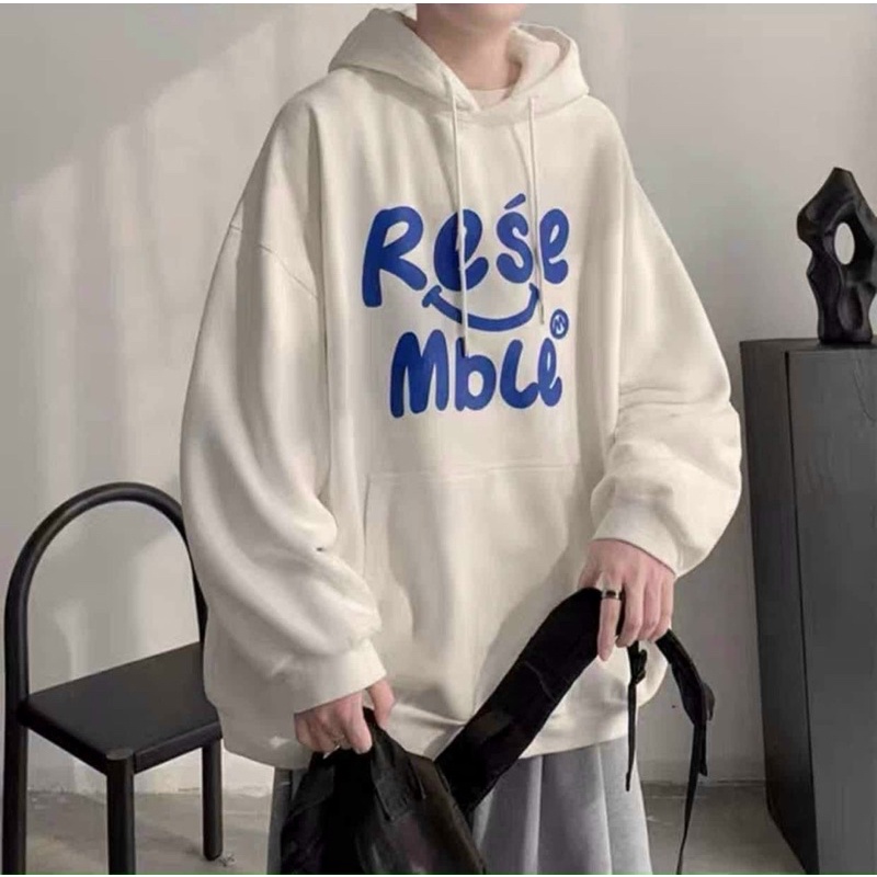Áo hoodie pe tay phồng chống nắng gió in logo chữ nón 2 lớp