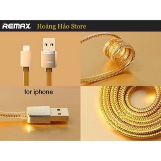 Cáp sạc remax gold iphone/samsung/oppo/android sạc nhanh, siêu bền - max 2.1a