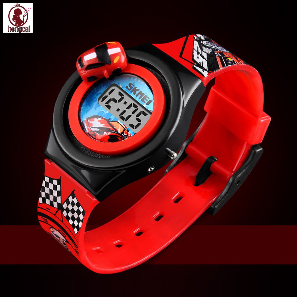 Đồng hồ điện tử trang trí hình xe đua dành cho bé | BigBuy360 - bigbuy360.vn