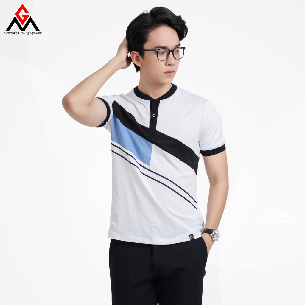 Áo thun nam polo GM chất liệu vải cá sấu cotton cao cấp thoáng mát thiết kế lịch lãm - GMAP009