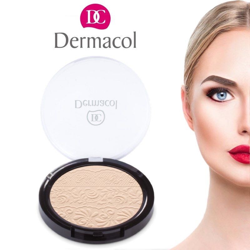 Phấn phủ nén Dermacol Compact Powder with Lace Relief 8g