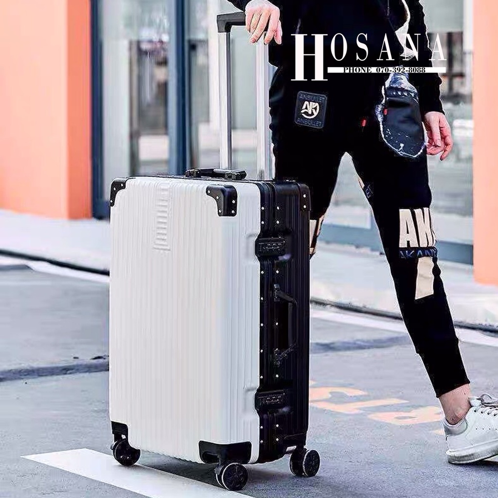 Vali kéo du lịch Khung Nhôm Cao Cấp - Siêu chắc chắn - 3 SIZE  Khóa TSA Chuẩn Mỹ