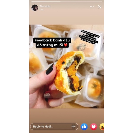 Bánh Trung Thu đậu đỏ trứng muối