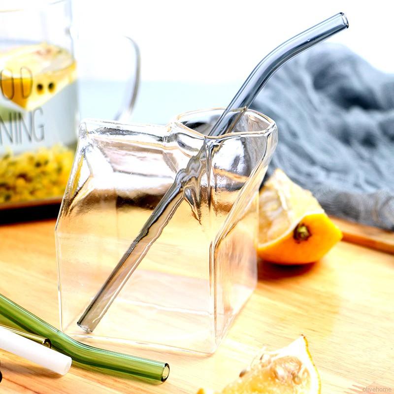 Ly Thủy Tinh Vuông In Hình Hộp Sữa Độc Đáo | BigBuy360 - bigbuy360.vn