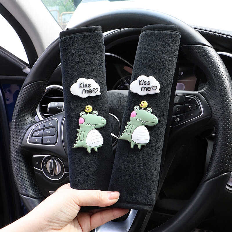 Đệm bọc dây an toàn họa tiêt hoạt hình sáng tạo đáng yêu cho ô tô