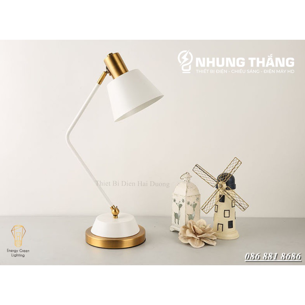 Đèn Bàn Học Tập , Làm Việc Cao Cấp DB-3042 - Khung Kim Loại - Kiểu Dáng Sang Trọng - Tặng Kèm Bóng Led - Bảo Hành 1 Năm