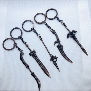 Móc khóa mô hình kiếm nhật đa dạng stye chất liệu kim loại chóng sét.