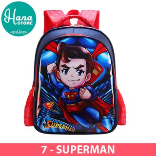 Balo trẻ em cho bé trai cấp 1 nhiều hình siêu nhân bb301- hàng chất lượng có bảo hành