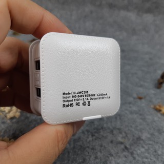 Củ sạc 2 cổng 1A/2A iCore IC-UWC300