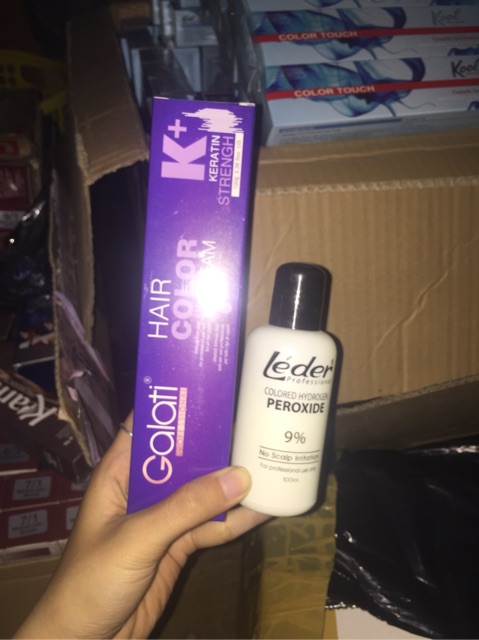 Thuốc nhuộm màu nâu khói sáng kèm trợ oxy | BigBuy360 - bigbuy360.vn