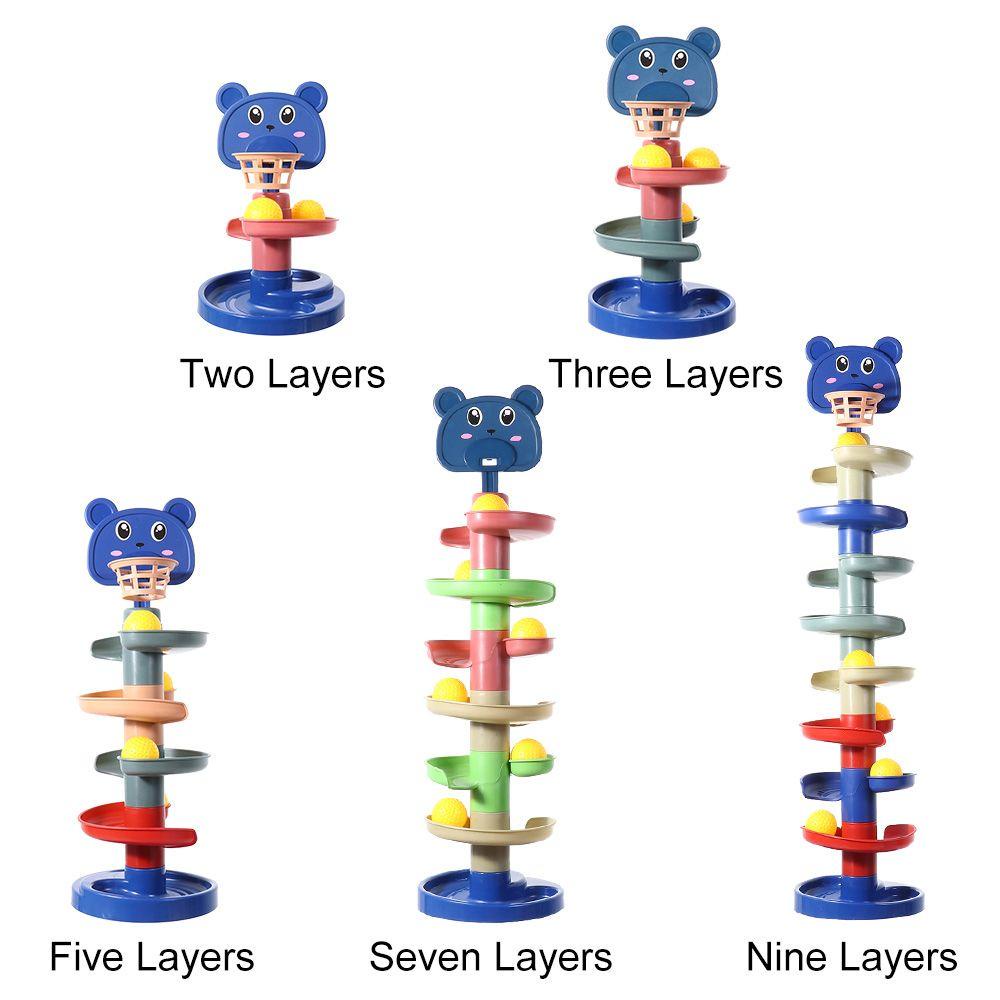 LUOL Bộ Đồ Chơi Lắp Ráp Đường Ray Xoay Giáo Dục Sớm Cho Bé