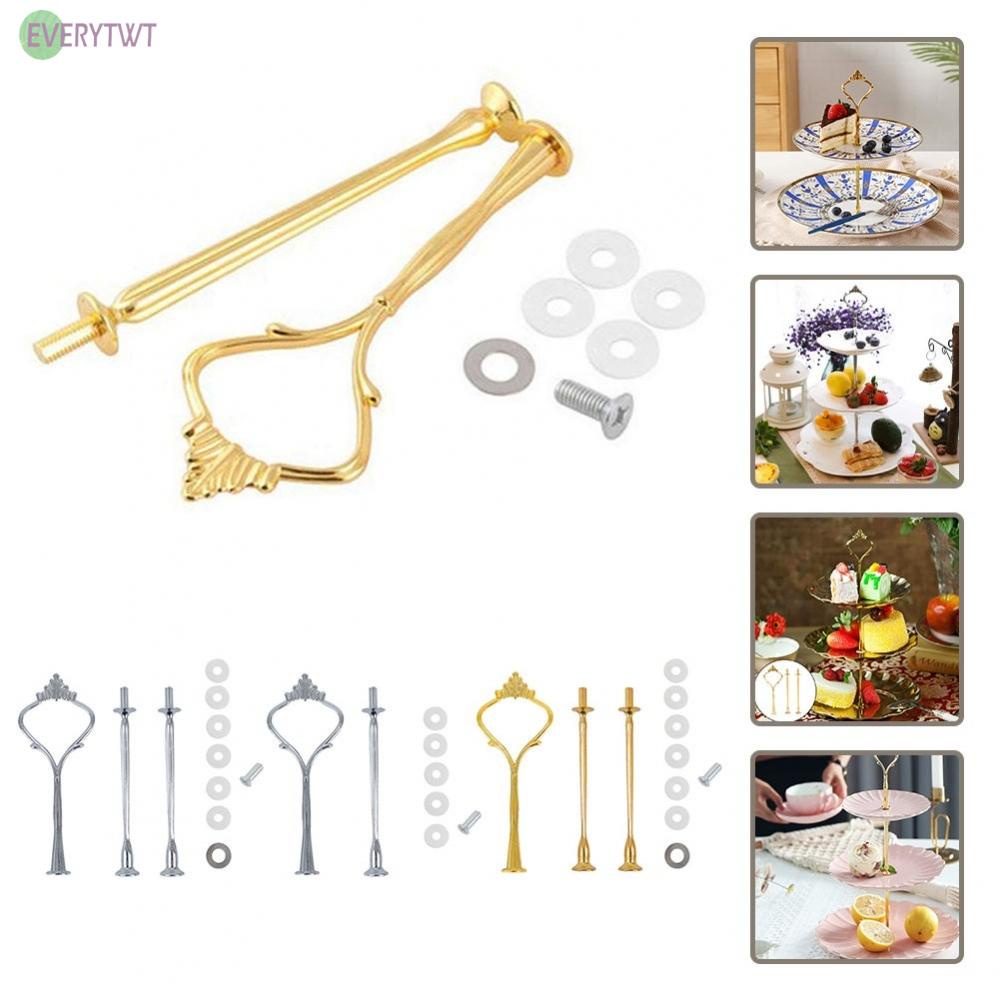 2/3 Tier Cake Plate /Stand Cupcake Fittings /Silver Golden /Wedding Party No Plate