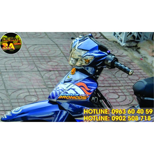 Tem xe sirius Broncos Denver 110 bao chất