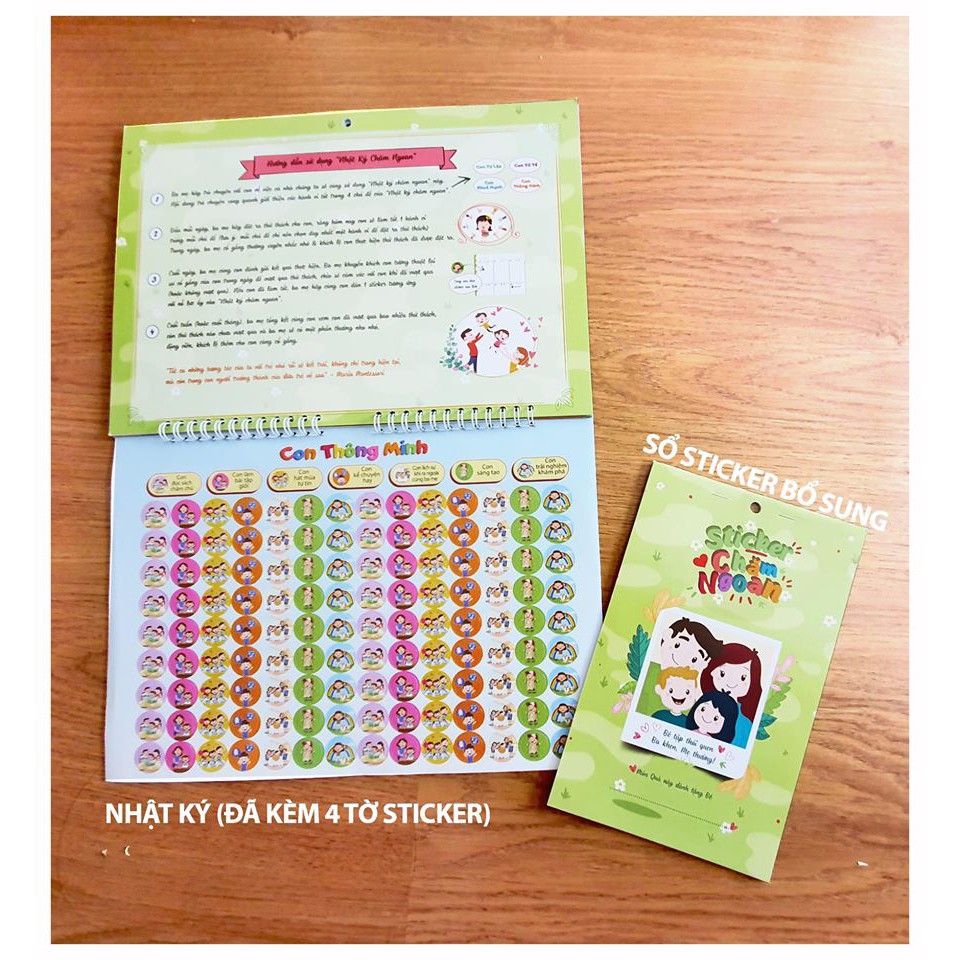 Nhật Ký Chăm Ngoan - Kèm 640 STICKER Khen Thưởng để dán vào lịch