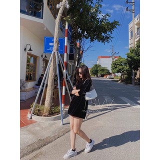 Áo phông nhung trơn oversize