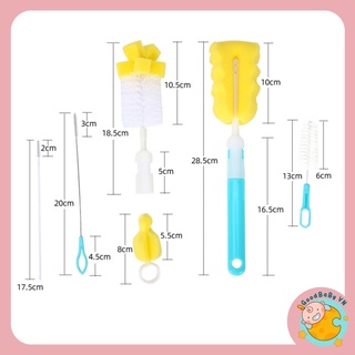 Dụng cụ cọ rửa bình sữa,bình tập hút ,núm bình cho bé Goodbabyvn