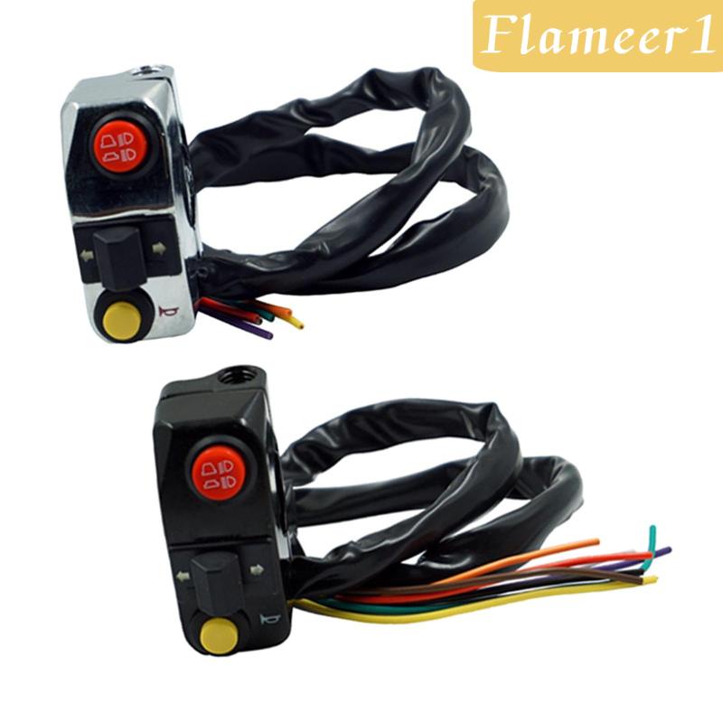 Công Tắc on / Off Gắn Tay Lái Xe Máy 22mm 7 / 8 &quot;on / Off Flame1