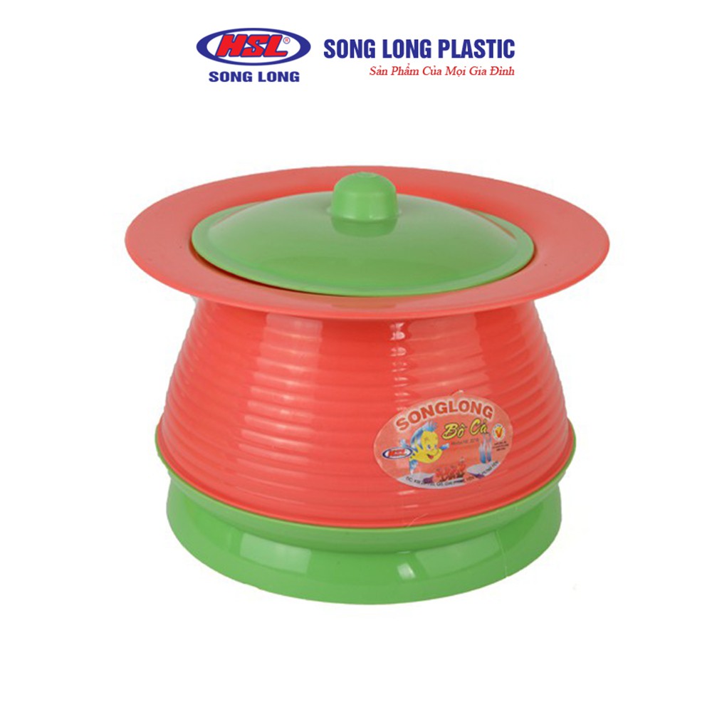 Bô vệ sinh trẻ em tròn có nắp đậy nhựa Song Long Plastic cao cấp 2218