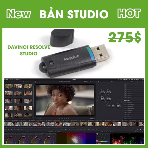 Phần mềm chỉnh màu edit video chuyên nghiệp Davinci Resolve Studio