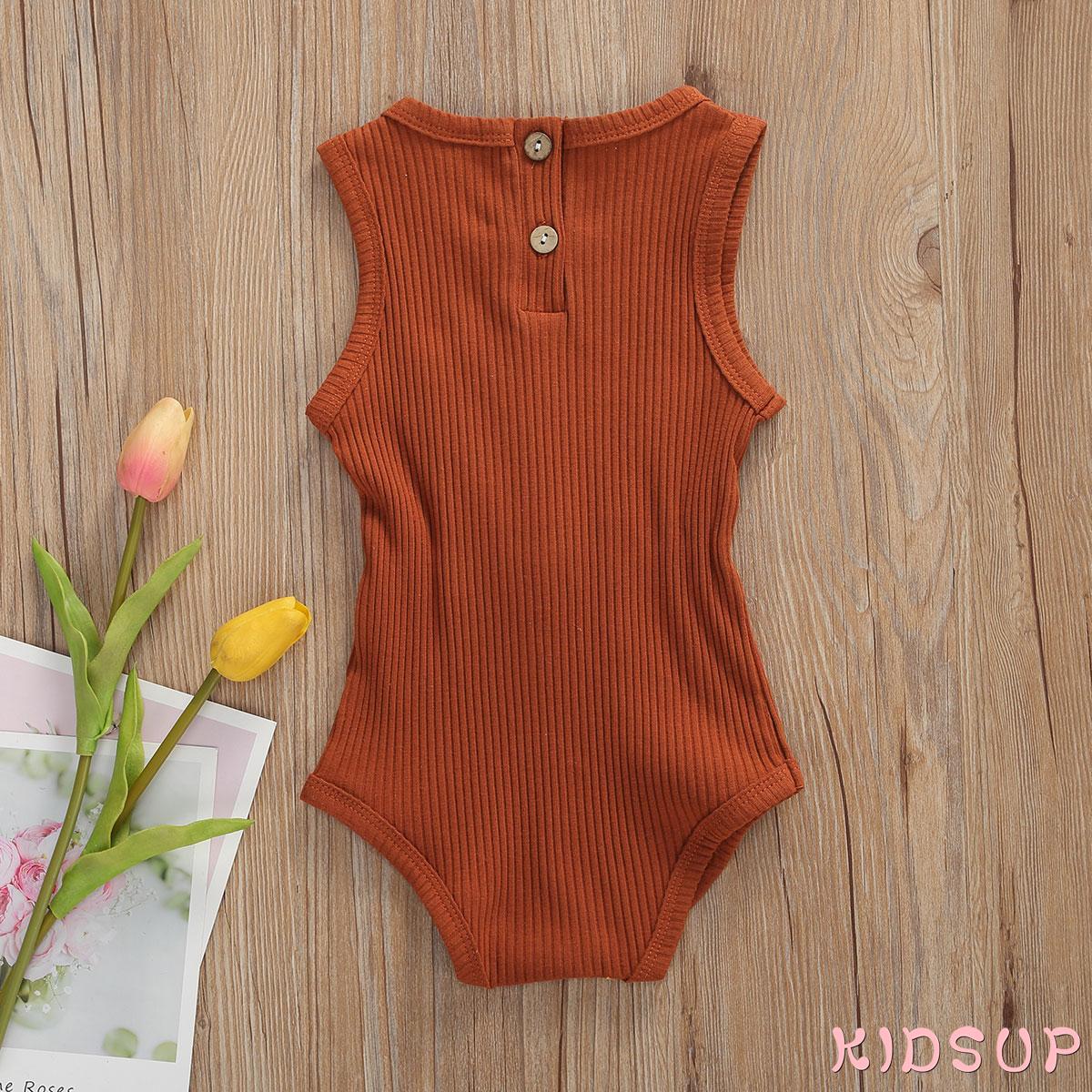 Jumpsuit Sát Nách Cổ Tròn Cho Trẻ Sơ Sinh