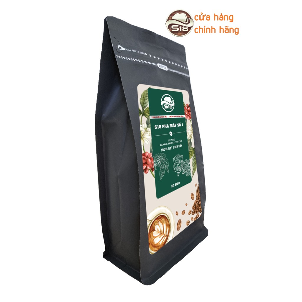 Cà phê rang xay nguyên chất🍁cafe mộc 100%🍁robusta arabica culi🍁500g🍁S18 coffee