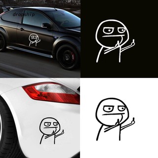 Sticker dán trang trí xe oto in hình ảnh ngộ nghĩnh hài hước