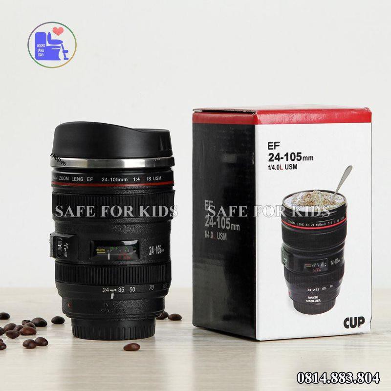 Cốc Giữ Nhiệt Cà Phê Hình Ống Kính Lens Máy Ảnh