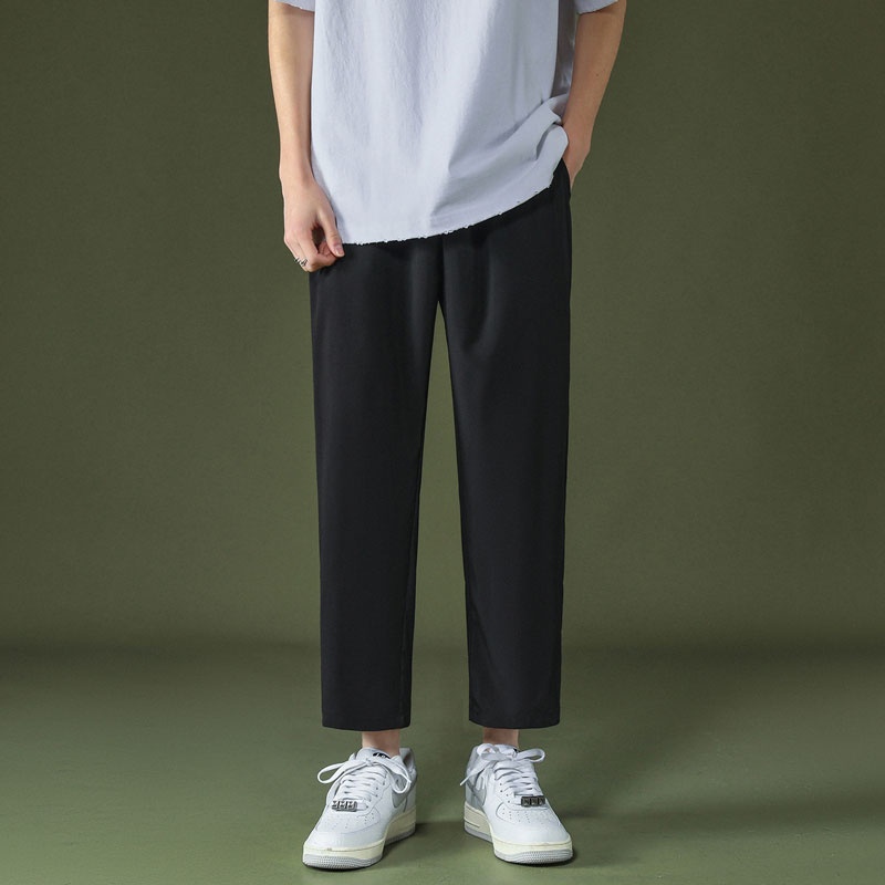 Quần ống rộng Chất Liệu Lụa Mát Thời Trang Mùa Hè Cho Nam Giới