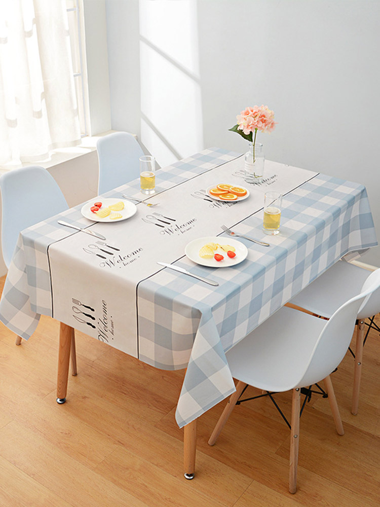 Khăn trải bàn HOUSEEKER không thấm nước chống thấm dầu phong cách bắc âu trang trí tiện dụng