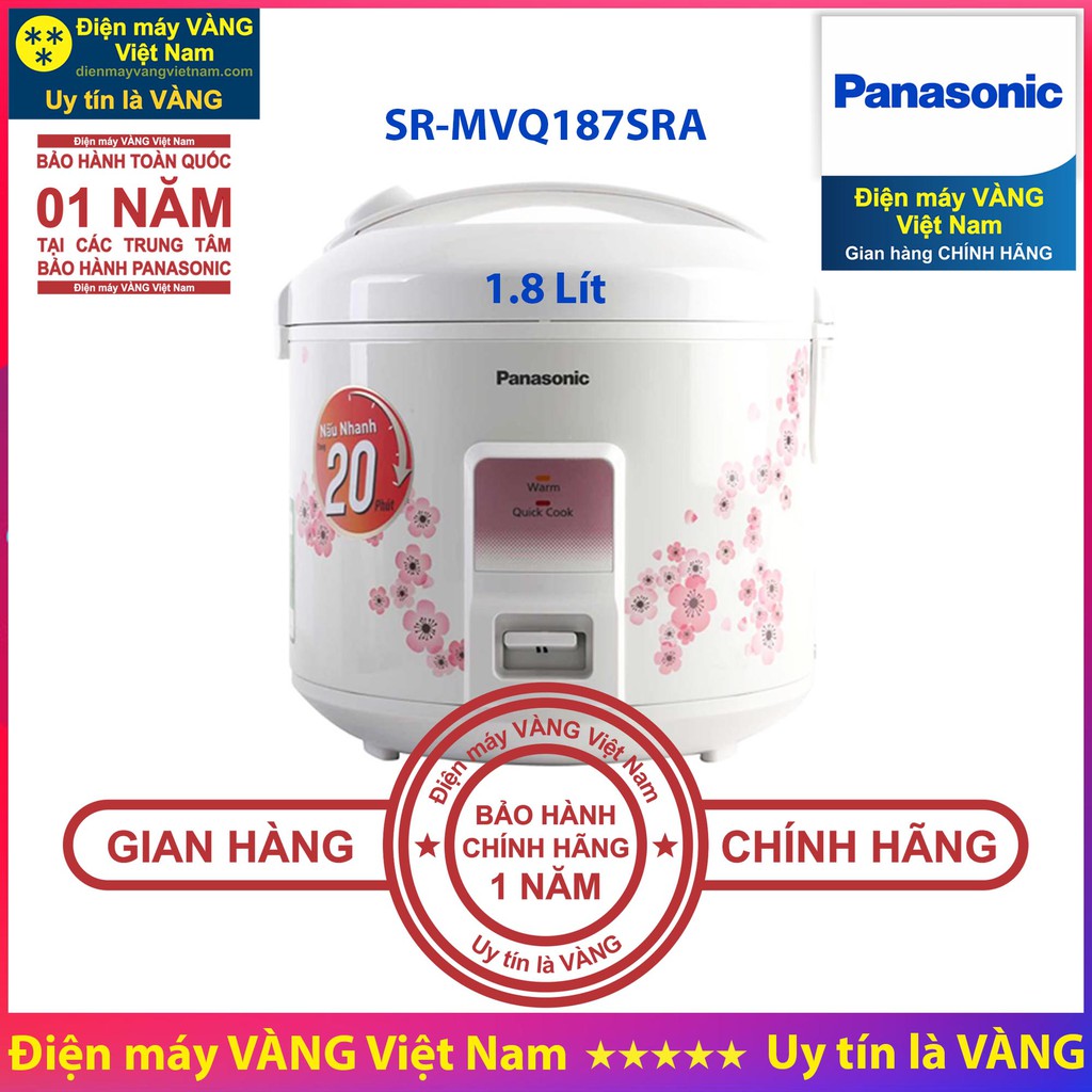 Nồi cơm điện Panasonic SR-MVN107LRA SR-MVN107HRA SR-MVN187LRA SR-MVN187HRA SR-MVQ187SRA SR-MVP187HRA - Hàng chính hãng