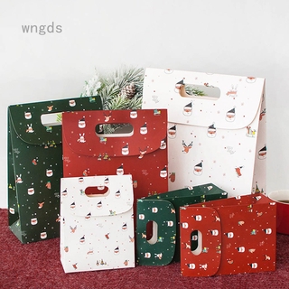 Kraft Paper Bags Popcorn Bag Candy Box Christmas Goodie Bags Printed Paper Treat Bags Paper Wedding Decor