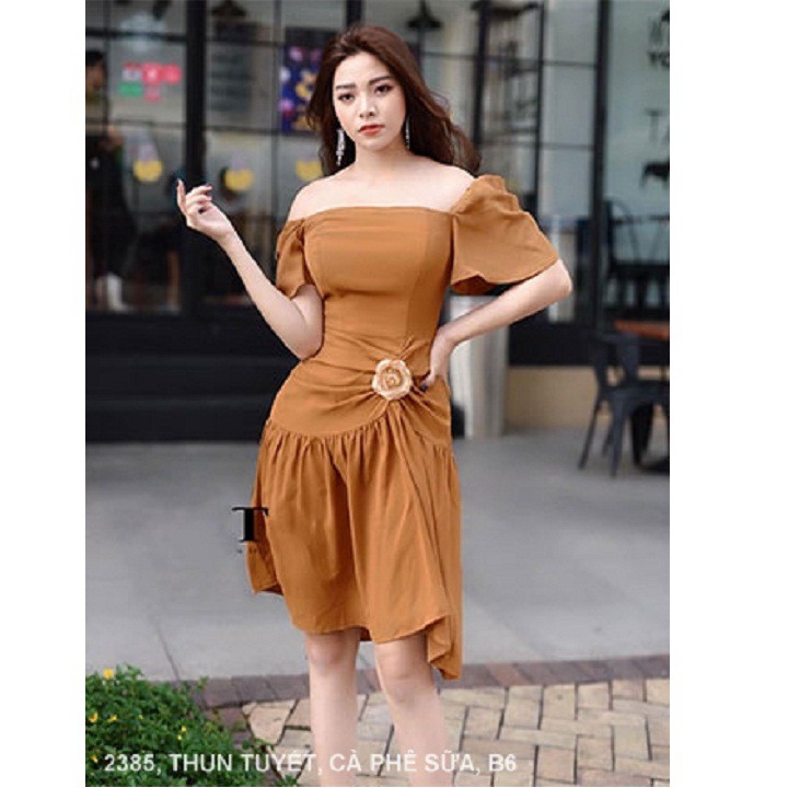 ĐẦM ÔM CÚP NGỰC CÓ TAY NGẮN