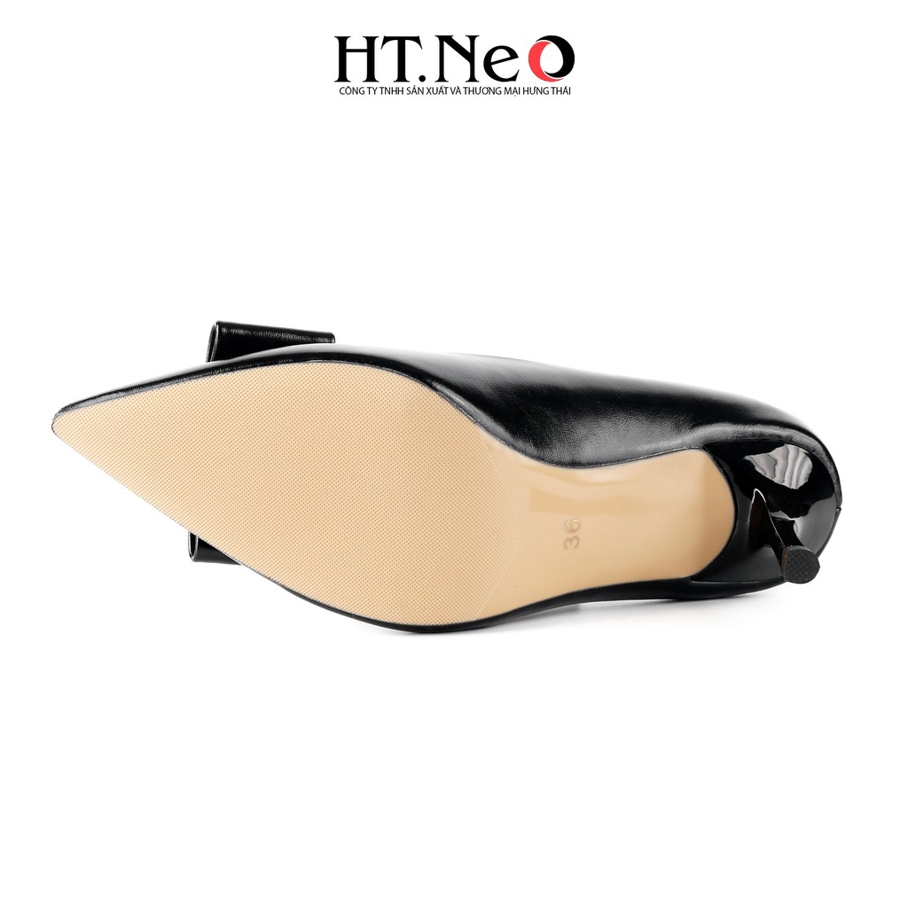 Giày cao gót HT.NEO Thiết kế da mềm mại, đế cao 9 cm, cùng khuy bắt mắt CS247
