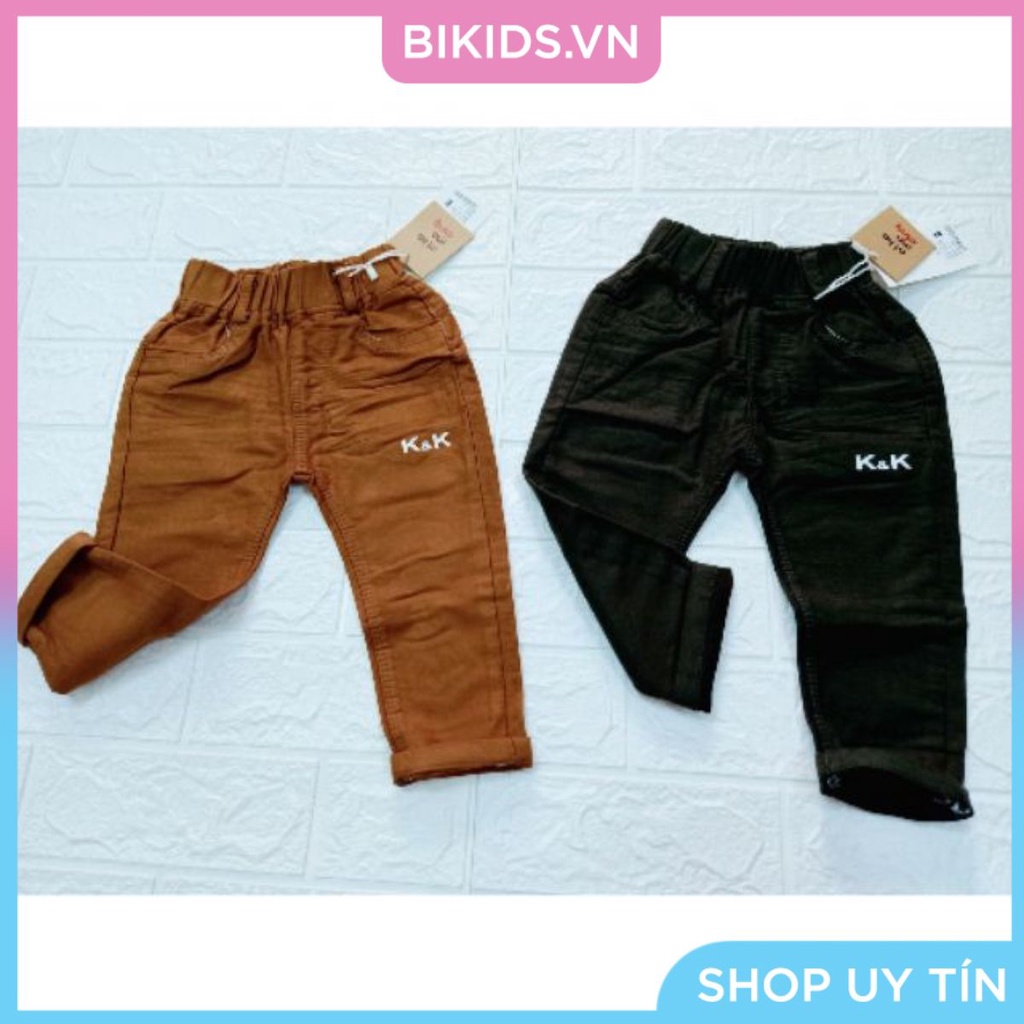 Quần dài Kaki bé trai K&amp;K size 1-5 (9-14kg)