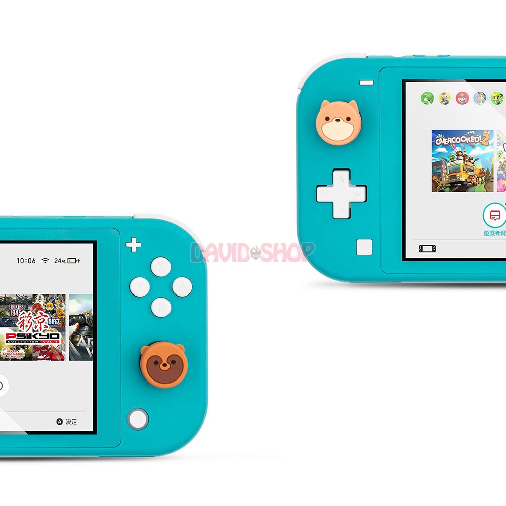 Núm bọc analog Cáo Đuôi Đỏ &amp; Hồ Ly hãng Geekshare cho Joy-Con - Nintendo Switch / Nintendo Switch Lite